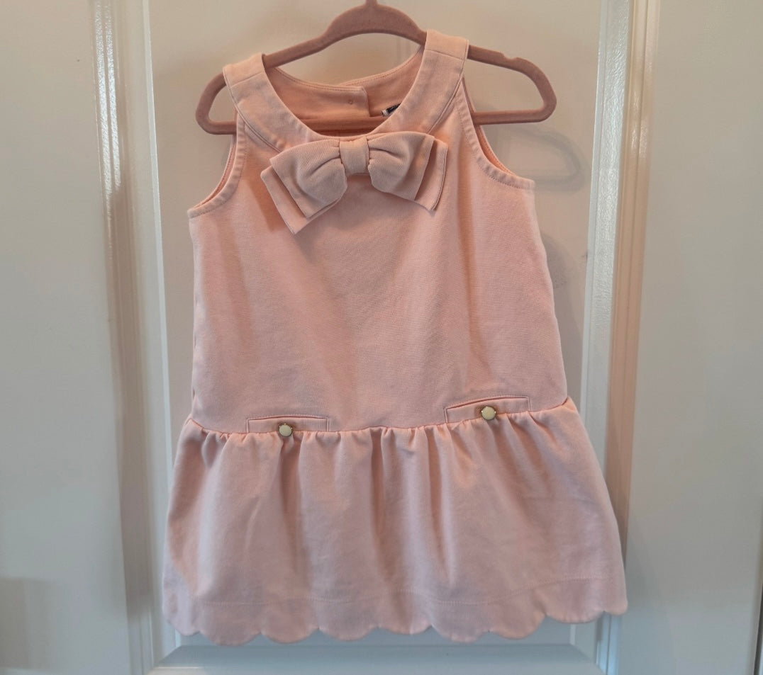 Janie & Jack Scalloped Ponte Dress Toddler Size 2T Pink