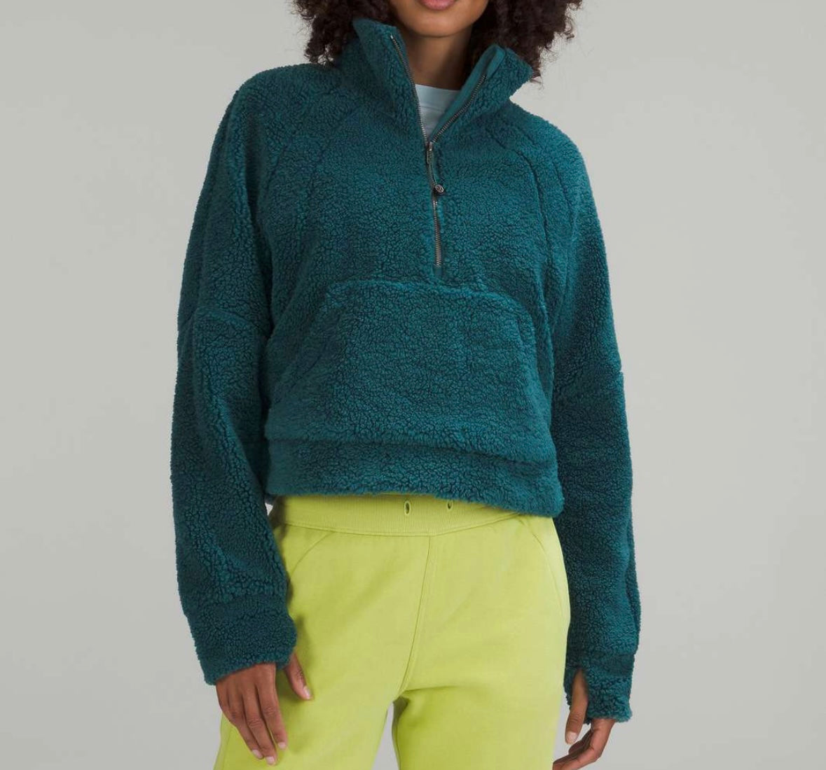 Lululemon Scuba Oversized Pullover Women’s XS Jasper Green
