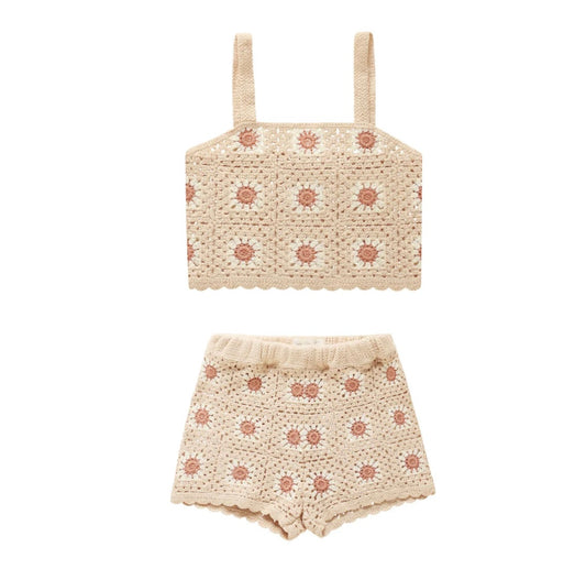 Rylee & Cru Crochet Matching Set Toddler Size 4/5 Years