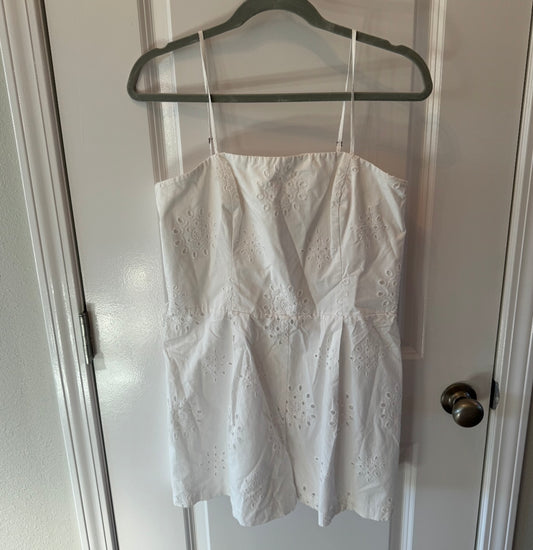 1 State Eyelet Romper Women’s Size 8 White