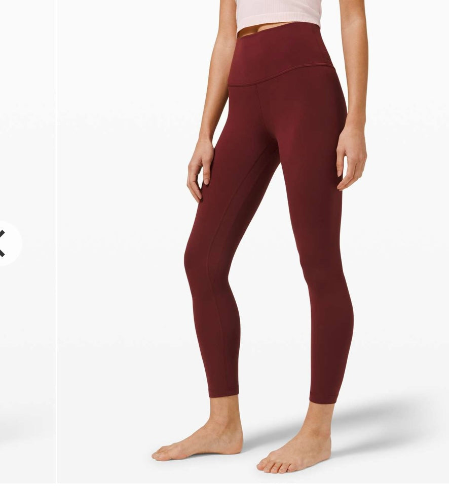 Lululemon Align Pant II 25in Women’s Size 2 Merlot