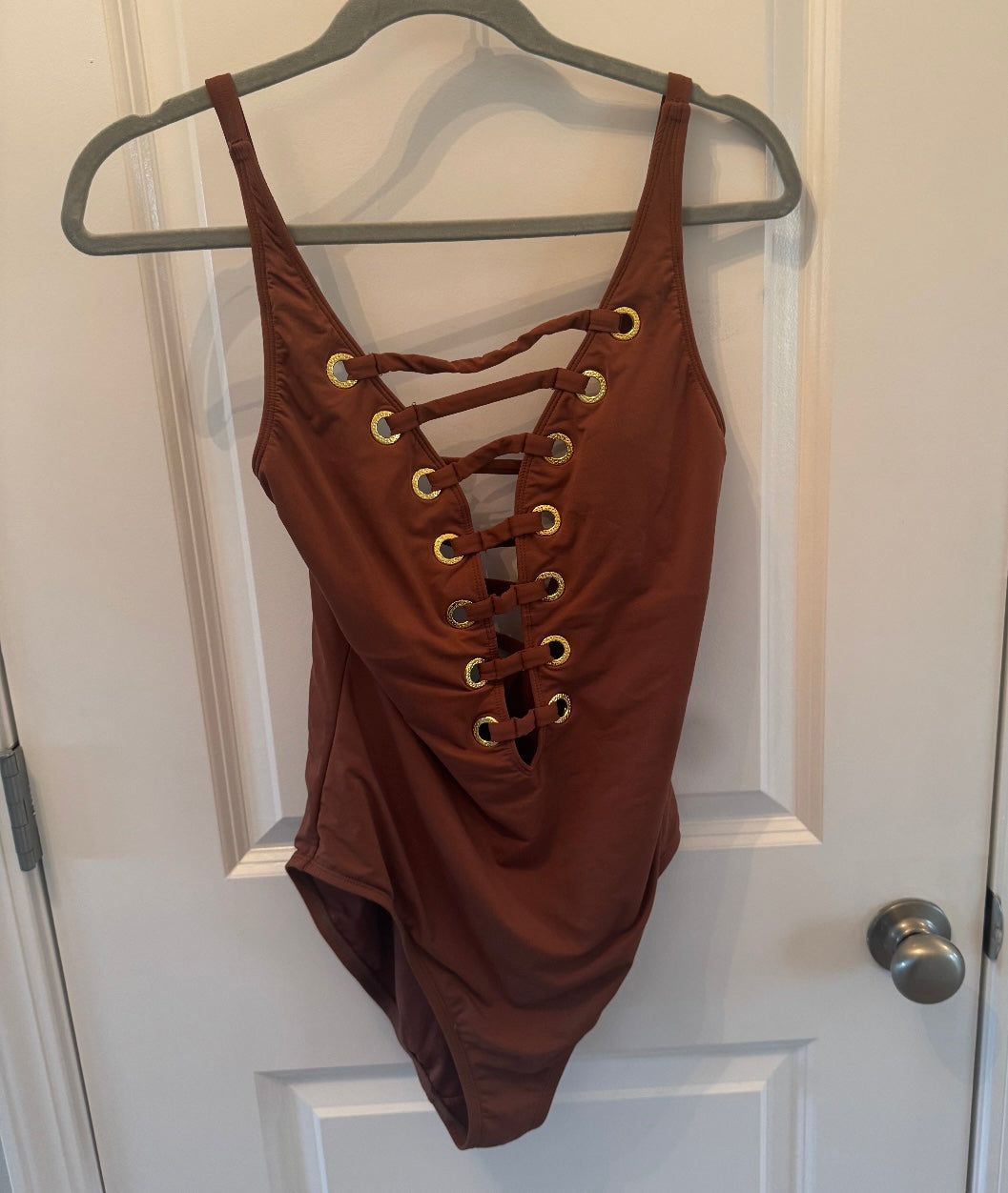 Bleu By Rod Beattie Swimsuit Women’s Size 10 Pecan
