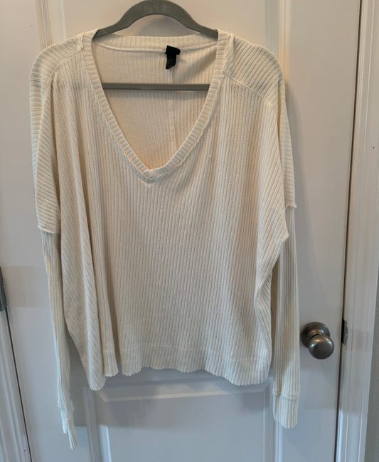 Wild Fable VNeck Top Women’s XL White