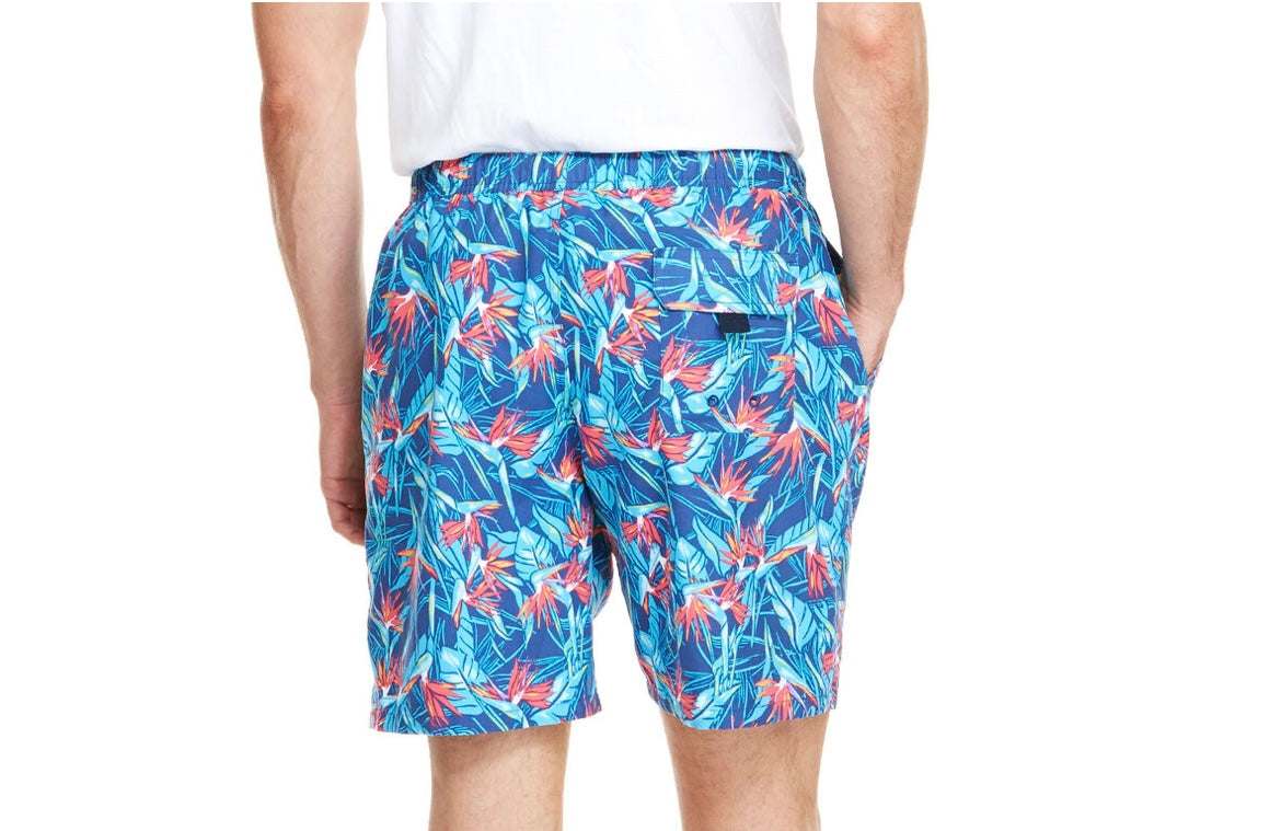 Vineyard Vines Birds Of Paradise Chappy Trunks 7in Inseam Men’s Size Large Blue