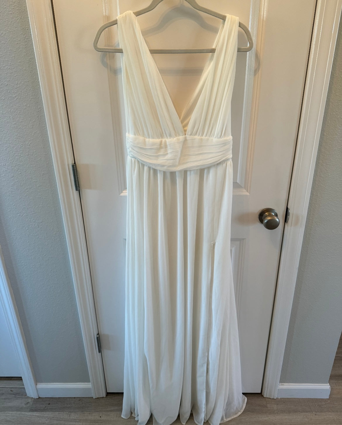 Lulus Heavenly Hues Maxi Dress Women’s Size Small White