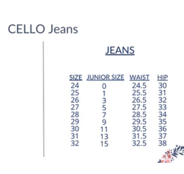 Cello Distressed Jeans Jr’s Size 9 (Women’s Size 29) Mid Wash