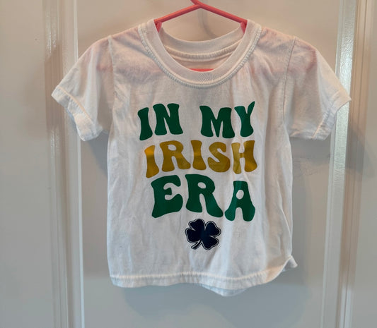 In My Irish Era Toddler Size 2T/3T White