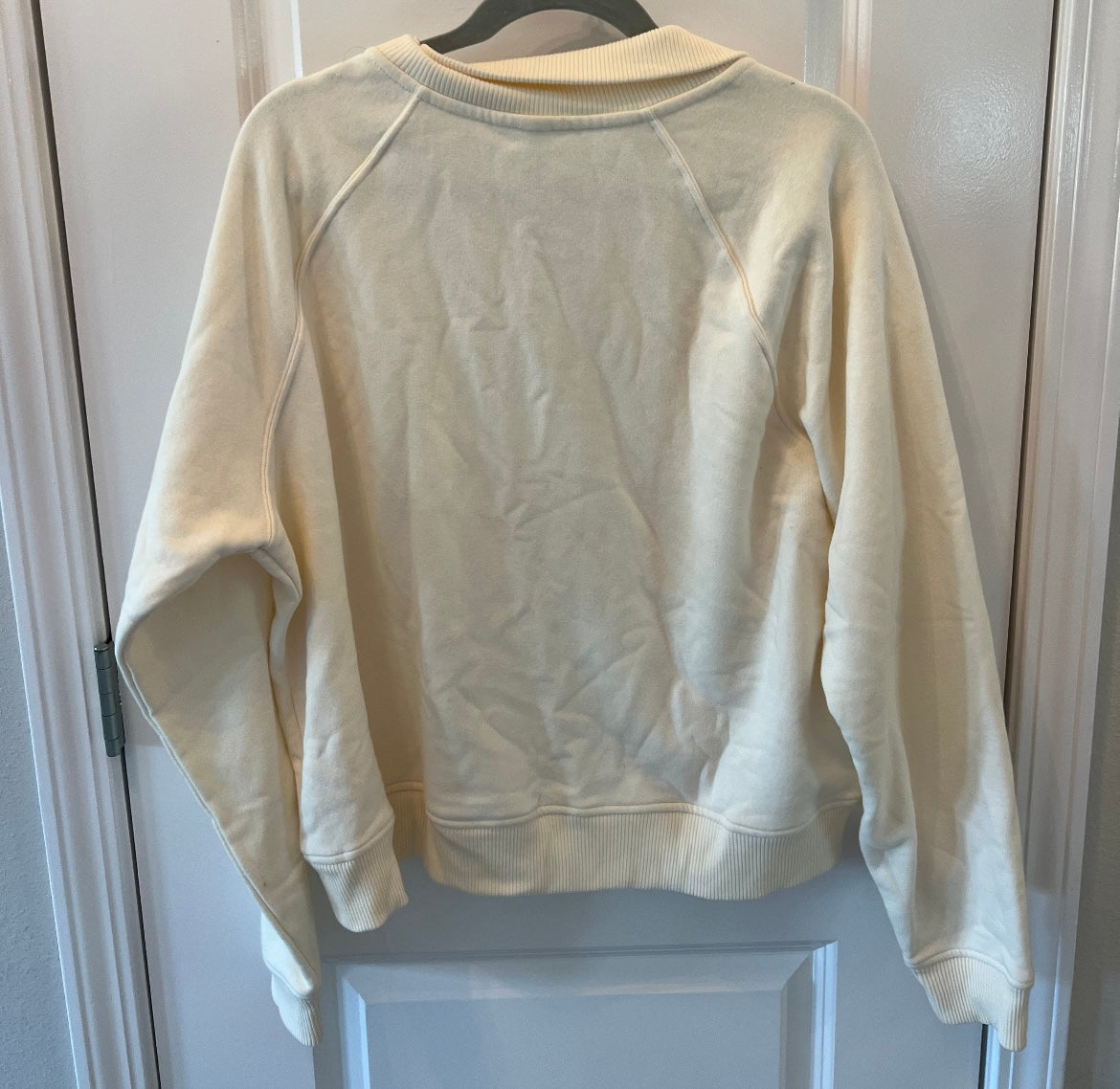 90 Degree by Reflex Half Zip Pullover Women’s Size XL Cream