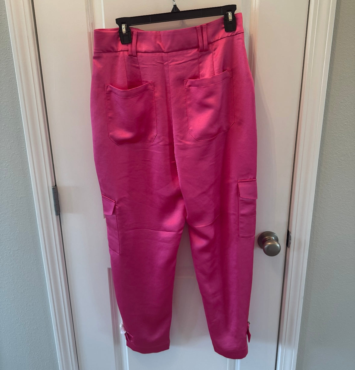 Express Satin Cargo Pants Women’s Size 10 Reg Pink NWT