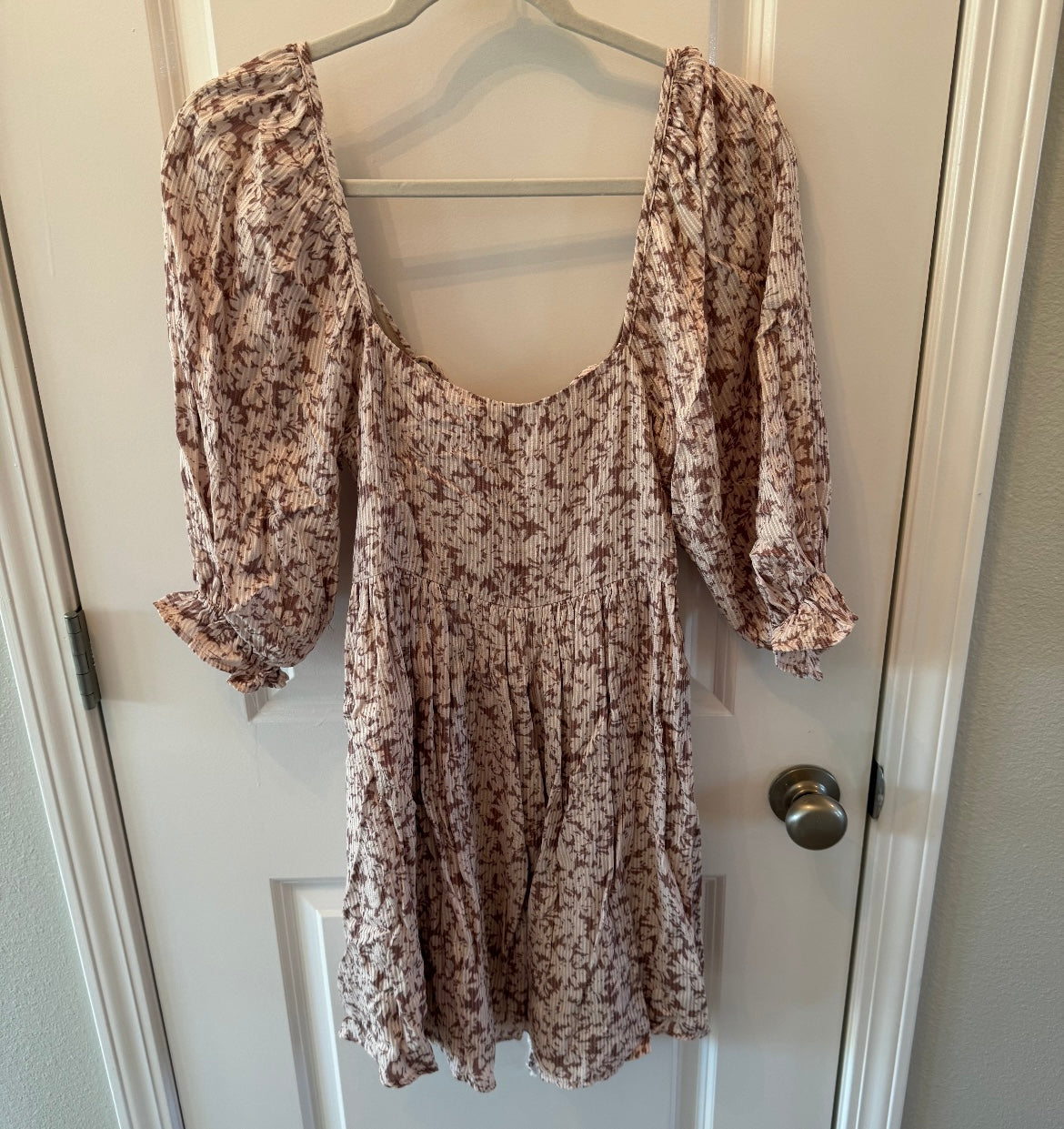 Rosey Renee Floral Dress Puff Sleeves Women’s Small NWT