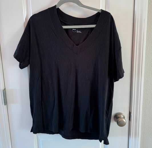 Aerie VNeck Tee Women’s Size Small Black