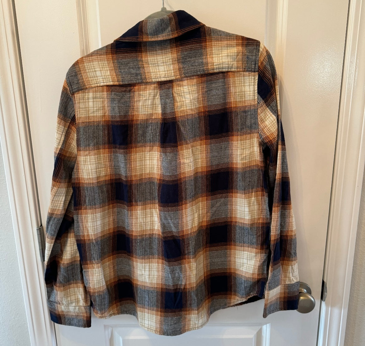 Brixton Bowery STT Long Sleeve Flannel Women’s Size Medium Navy