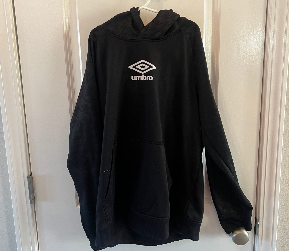 Umbro Logo Hoody Youth Boy’s Size Large Black