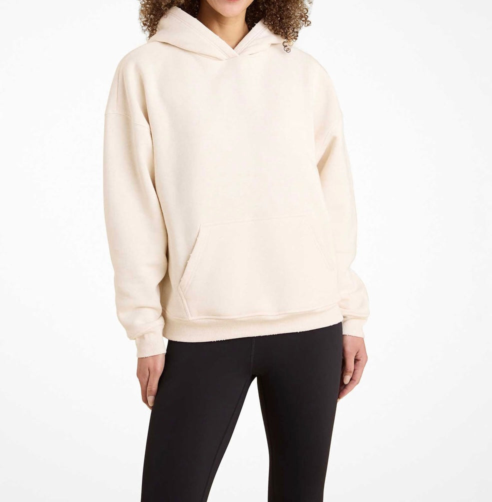 Nuuds Vintage Fleece Hoodie Women’s Small Heather Bone