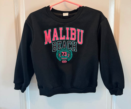 Malibu Sweatshirt Toddler Size 2-3 Years Black