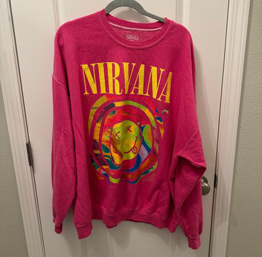 Nirvana Band Graphic Sweatshirt Women’s L/XL