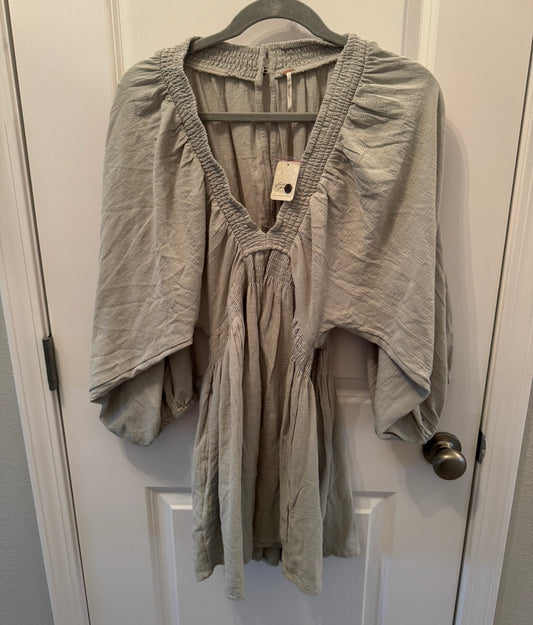 Free People For The Moment Dress Women’s Medium Grey NWT