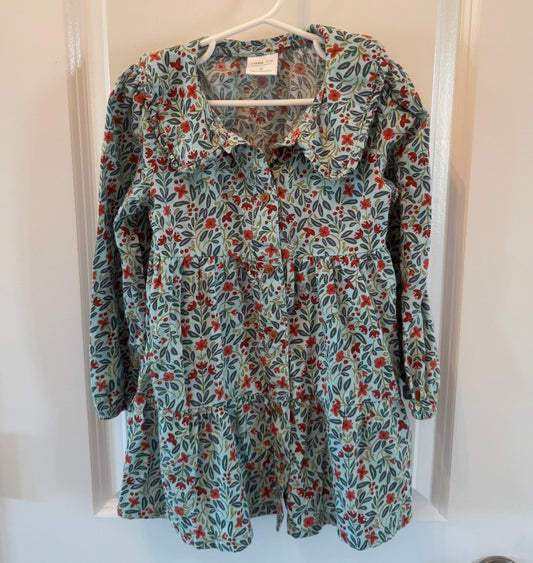 Little Co. by Lauren Conrad Floral Dress Toddler Size 4T Blue