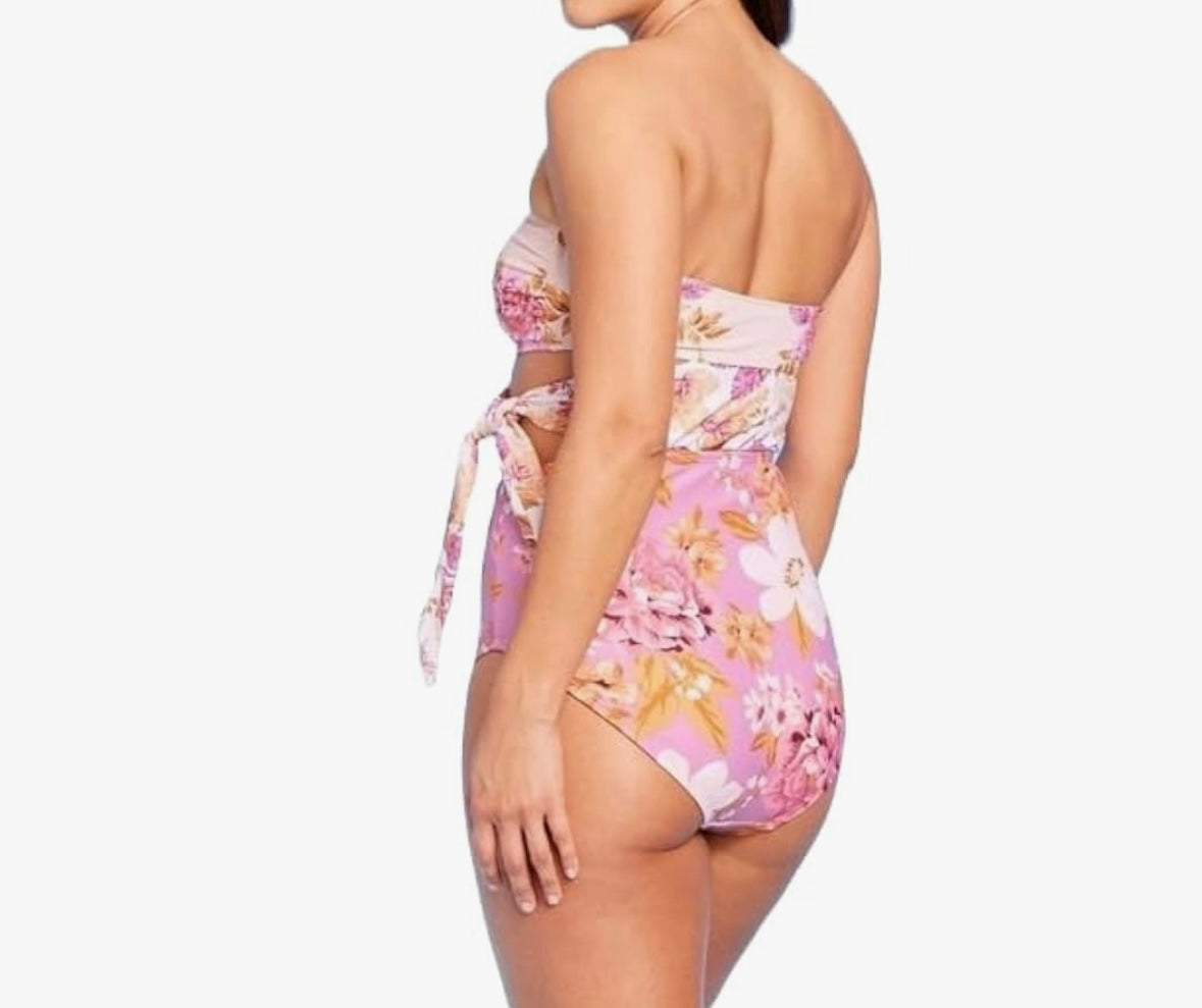 Kona Sole Floral Swimsuit Women’s Medium Pink