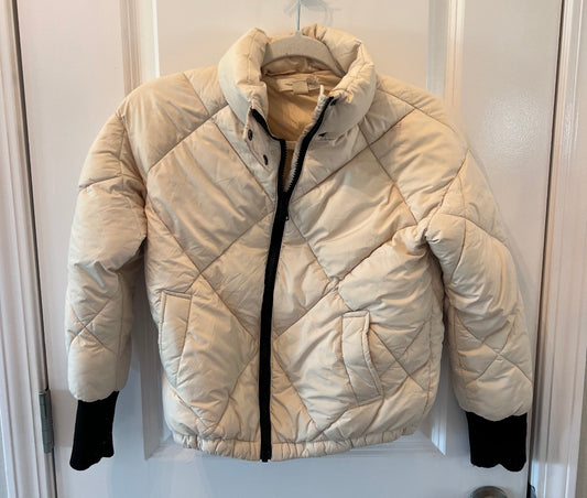 Treasure & Bond Puffer Coat Youth Girl’s Size Large Cream