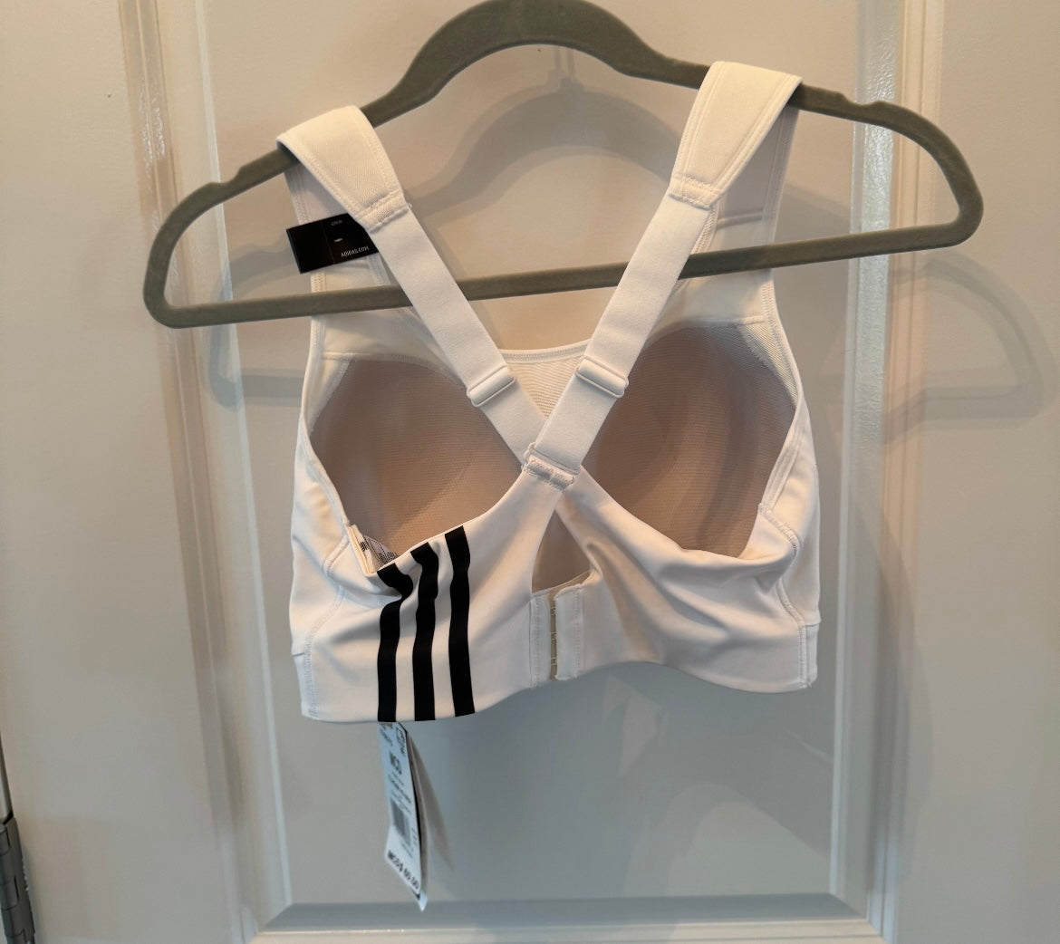 Adidas Sports Bra Women’s Medium (C-D) White NWT