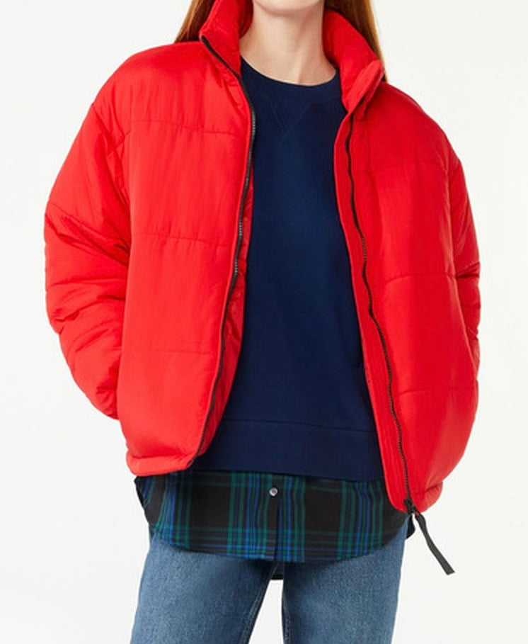 Wild Fable Puffer Jacket Women’s Small Red