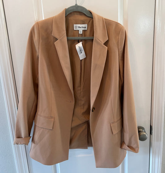 The Drop Blake Long Blazer Women’s Size Small Tan