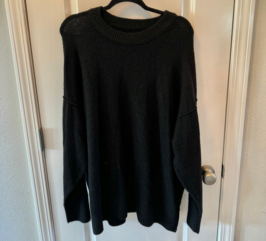 Aerie Tunic Sweater Women’s Size XL Solid Black