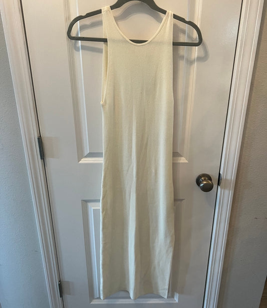 Leith Sleeveless Maxi Dress Women’s Size Medium Ivory Vanilla