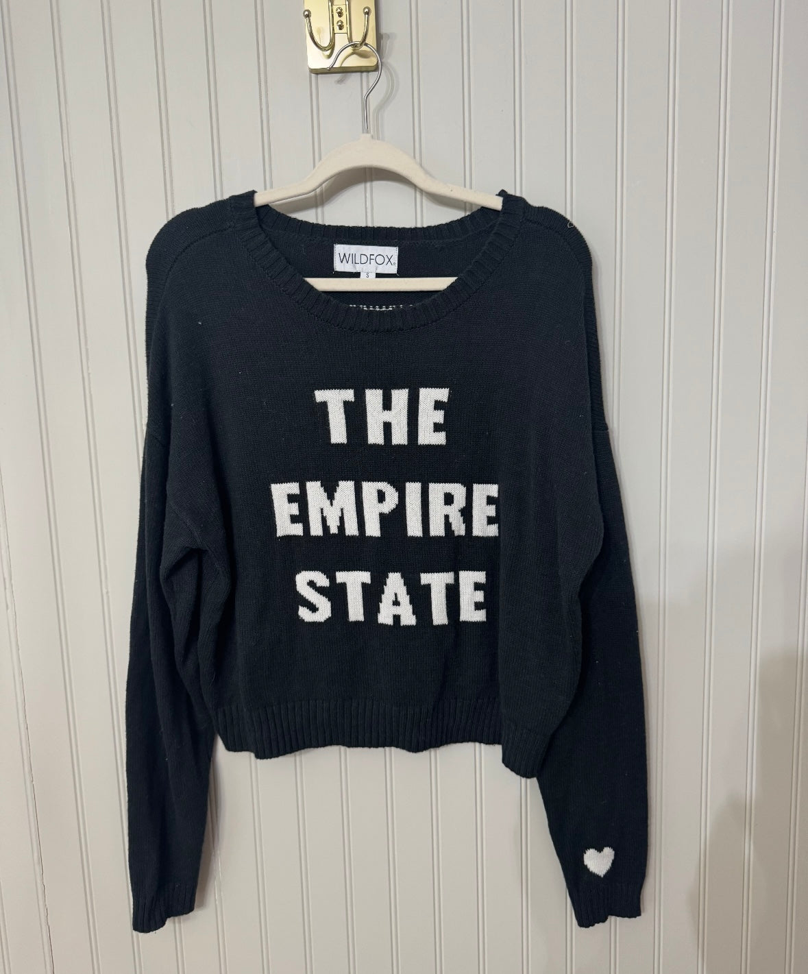 Wildfox New York Sweater Women’s Small Navy