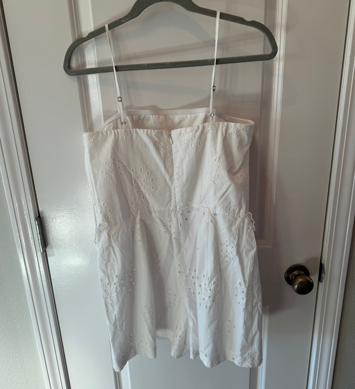 1 State Eyelet Romper Women’s Size 8 White