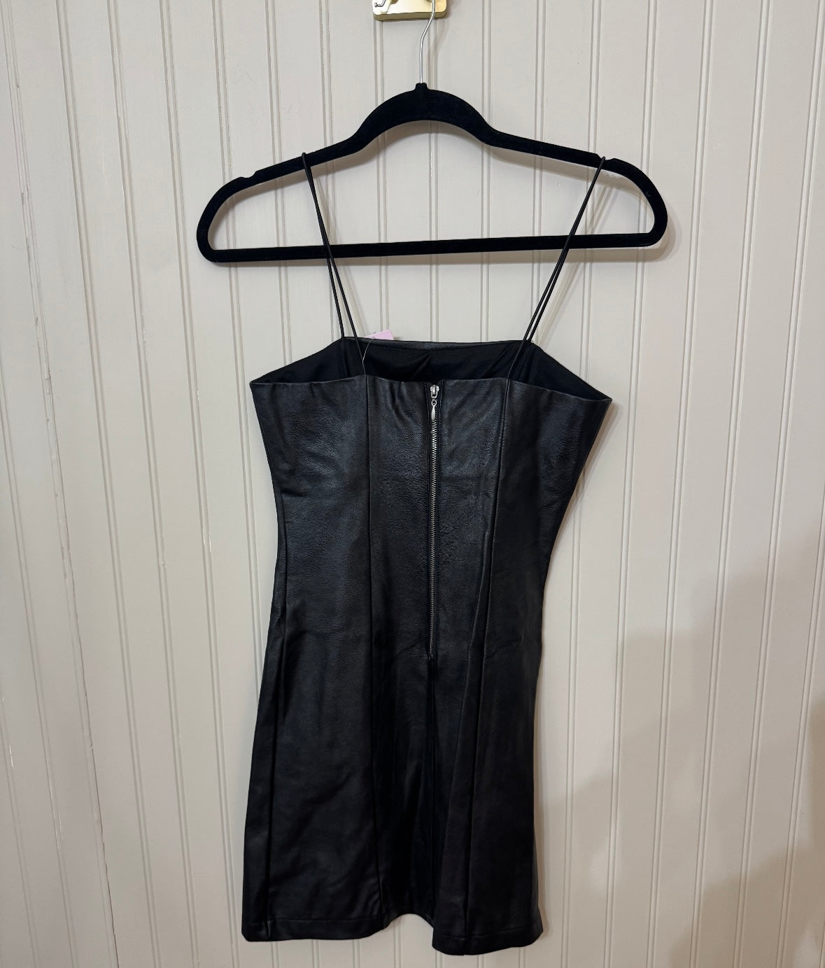 Wild Fable Faux Leather Mini Dress Women’s XS Black NWT