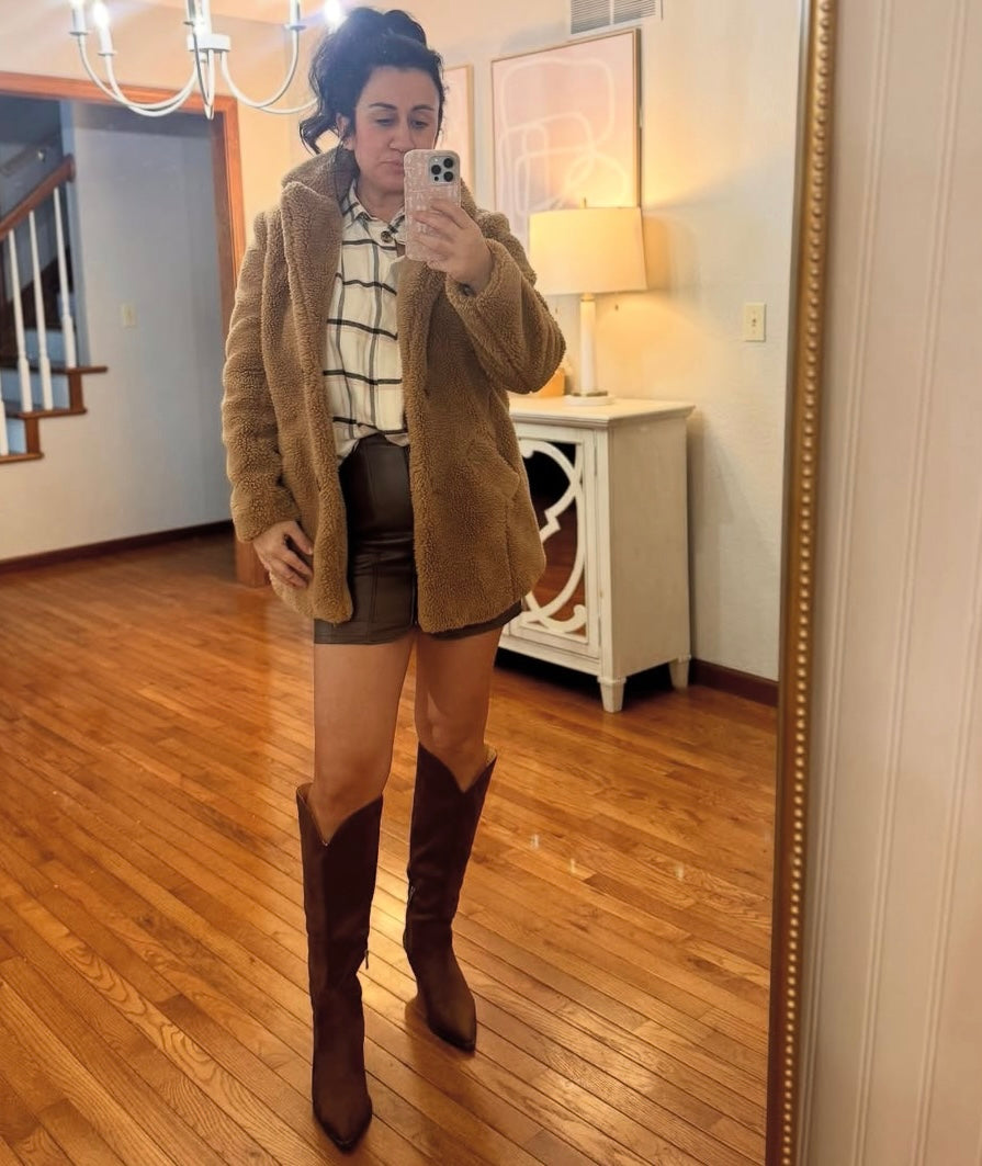 Sebby Teddy Sherpa Jacket Size Medium