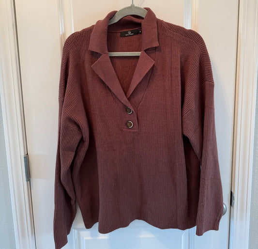 Knit Top w Collar Women’s Medium
