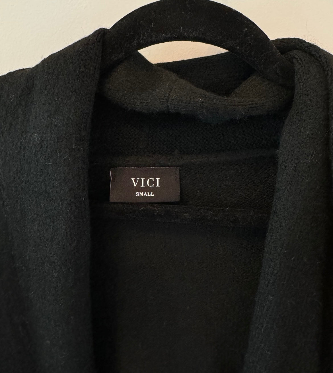 Vici Colorblock Cardigan Sweater Women’s Size Small Black