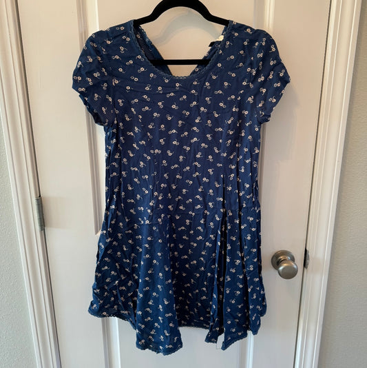 Floral Lightweight Dress Women’s Size Medium Blue