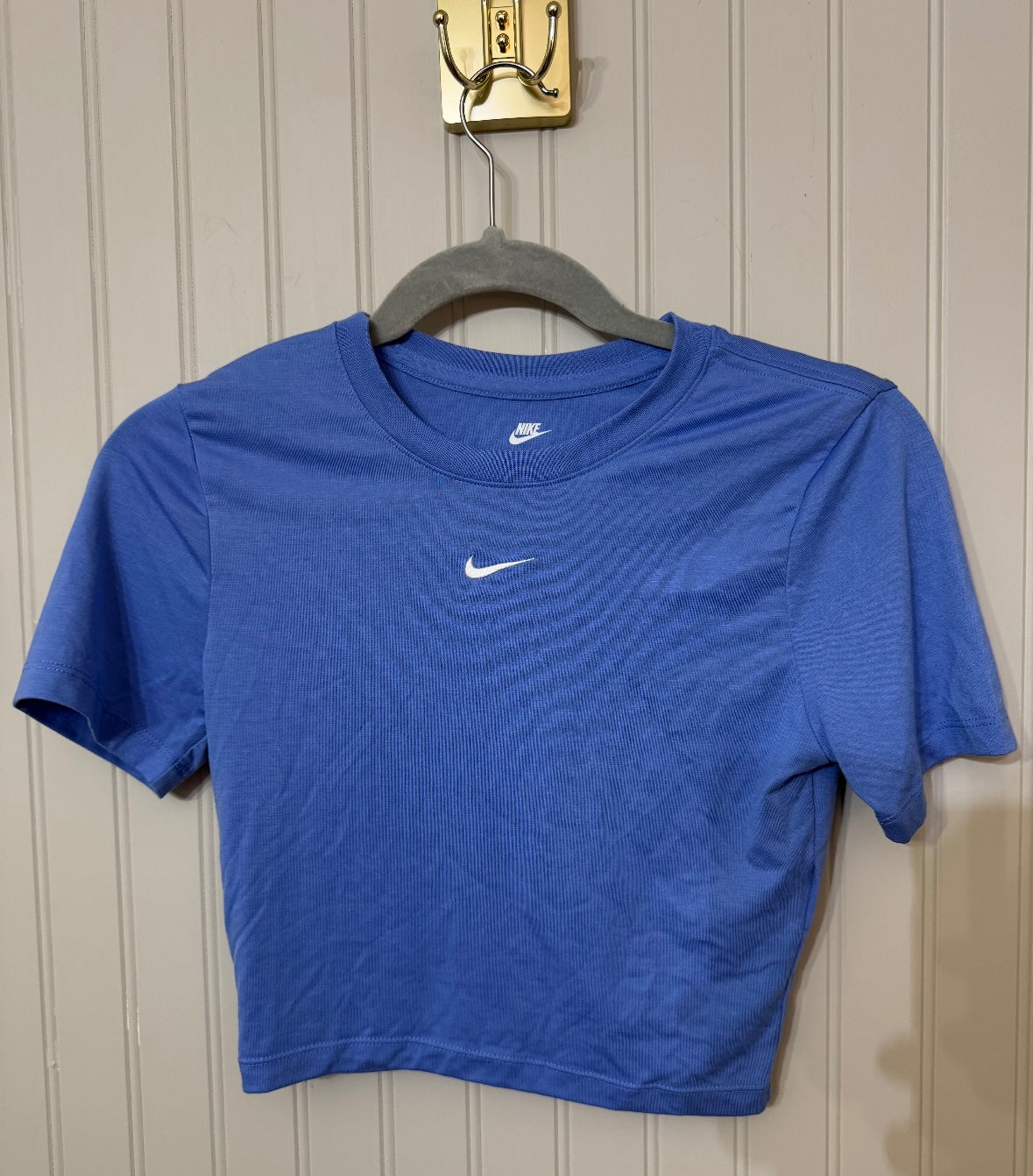 Nike Slim Crop Tee Women’s XS Blue NWT