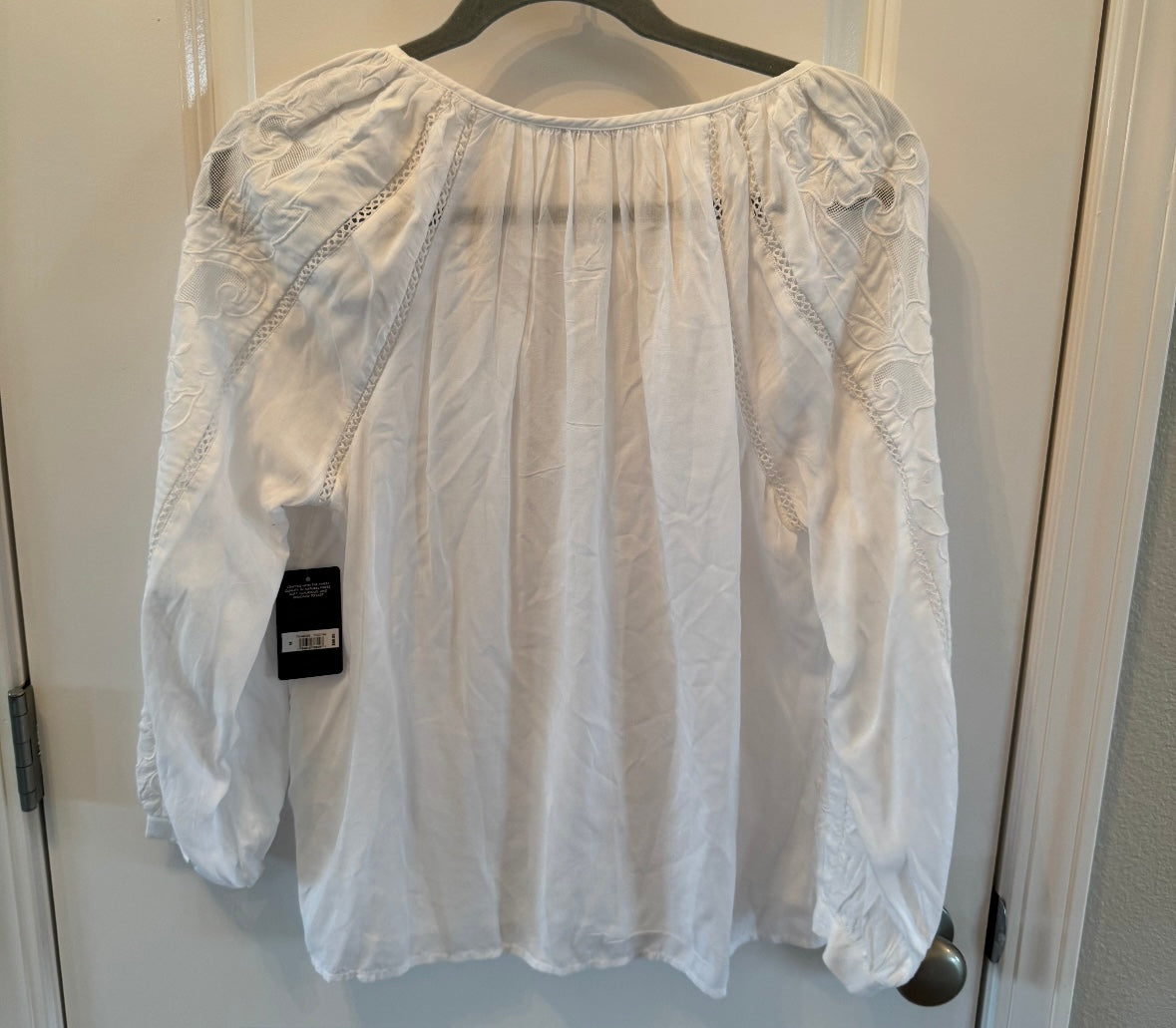 Lucky Brand Peasant Top Women’s Medium White NWT