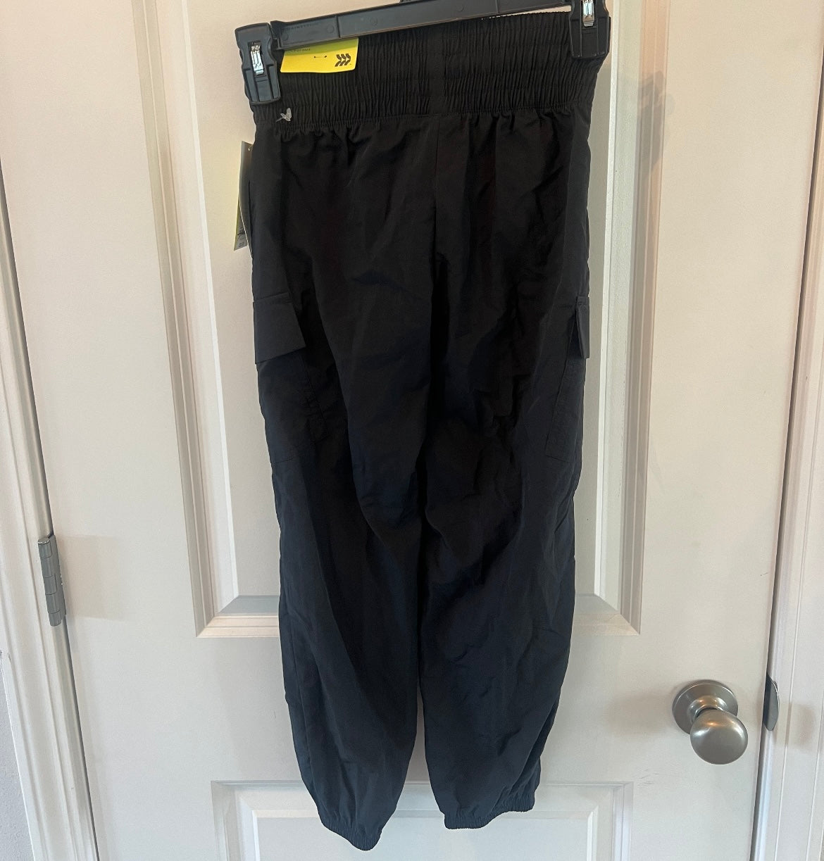 All In Motion Woven Cargo Pants Youth Girl's Size Small Black