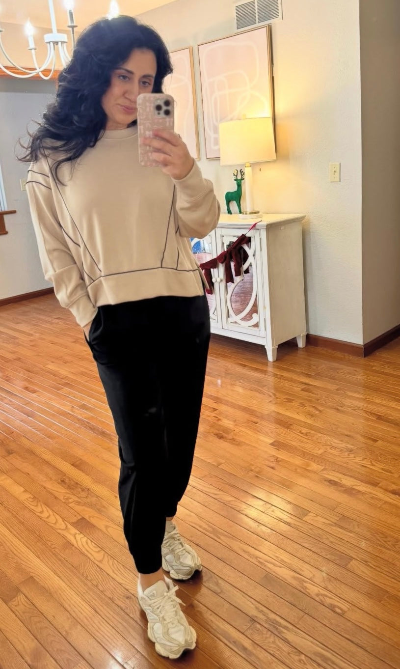 Industry Republic Piped Scuba Sweatshirt Women’s Large Ginger