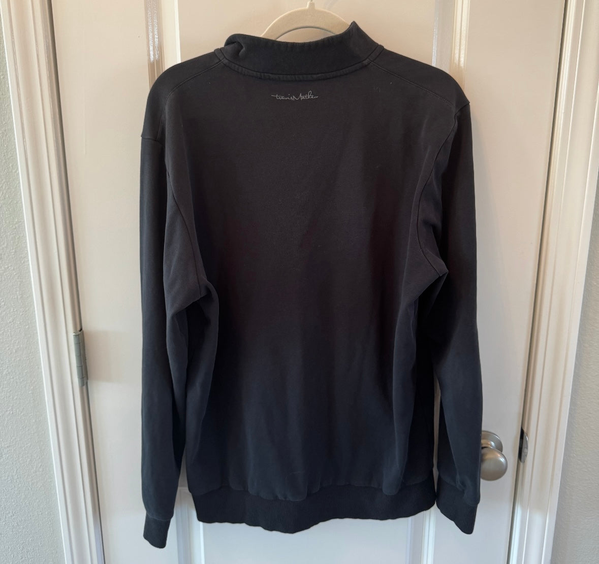 Travis Mathew Cloud Quarter Zip Men’s Medium Black