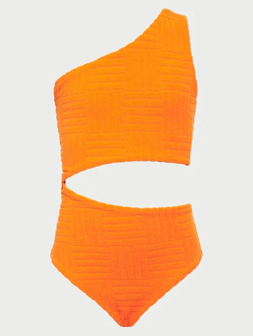 Beach Riot Celine One Piece Swimsuit Women’s Large Blood Orange