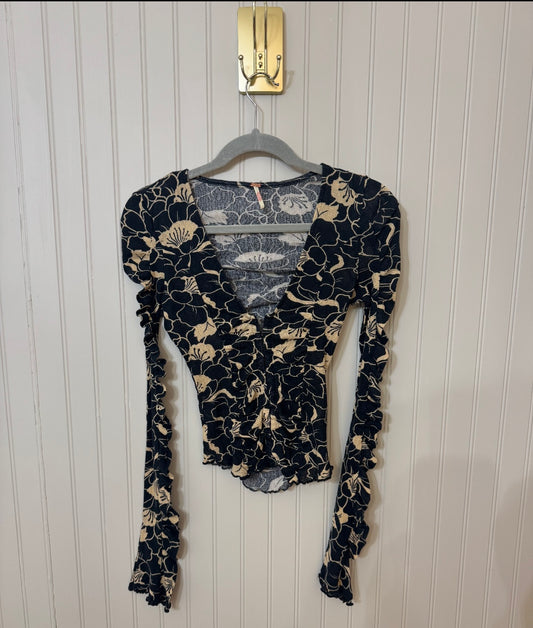 Free People Through The Meadow
Mesh Top Women's XS Black