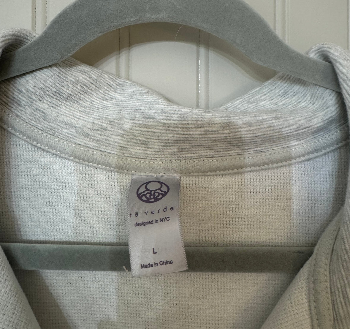 Quarter Zip Pullover Women’s Large Heather Gray