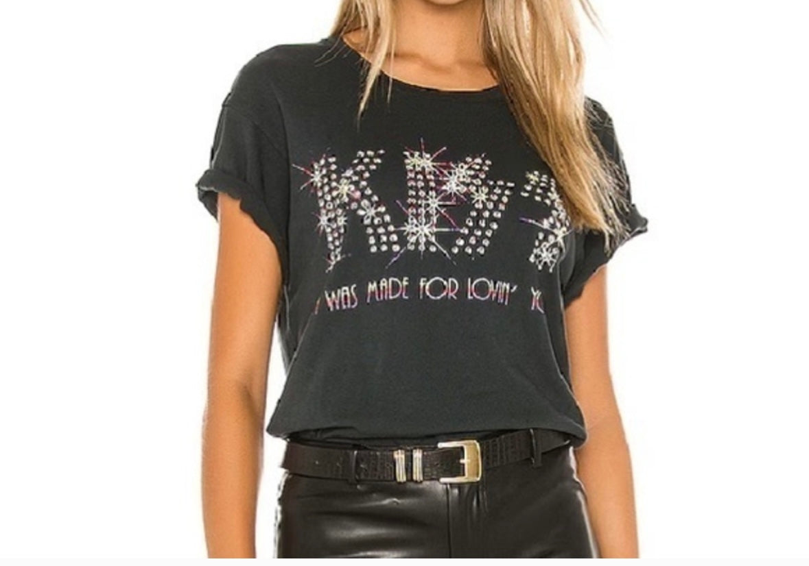 Revolve Daydreamer Kiss Tour Tee Women’s Medium