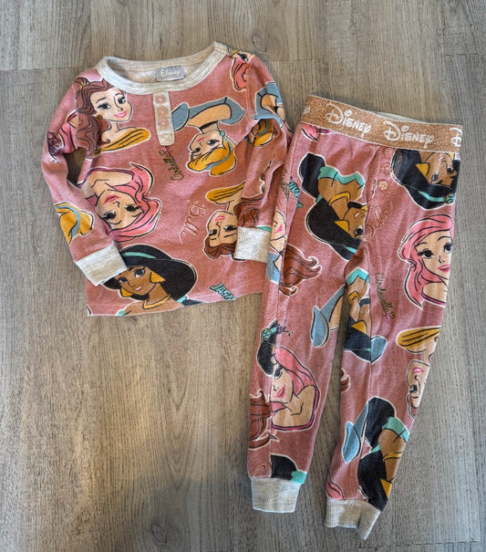 Disney Princess Pajamas Toddler Size 3