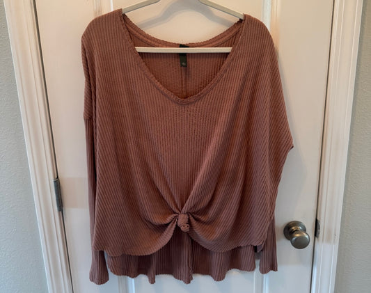 Wild Fable Knot Front Top Women’s XXL Brown