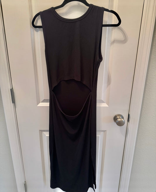 PrettyGarden Midi Dress w Cut-Out Women’s Large Black