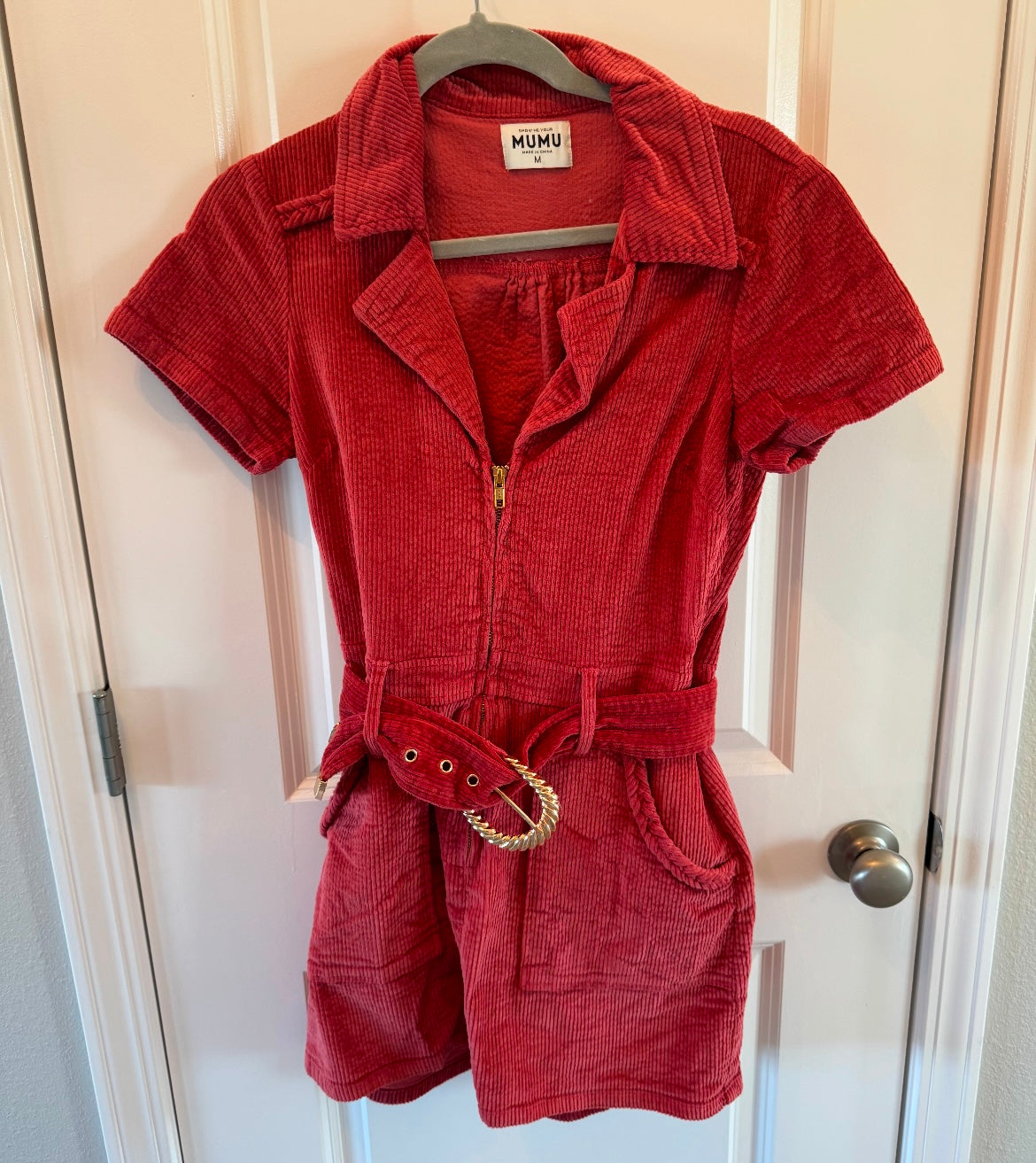 Revolve Show Me Your Mumu Outlaw Dress Corduroy Women’s Medium Rose