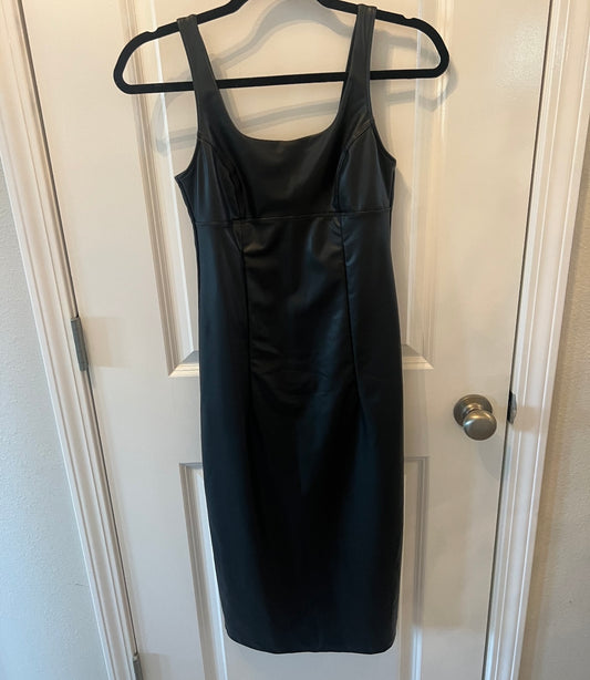 Faux Leather Sleeveless Dress Women’s Size XS Black